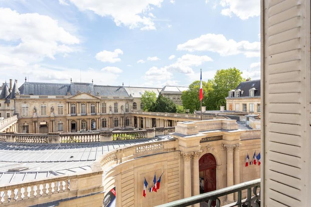 Apartamento Le Marais, Fantastic View On Archives Nationales París Exterior foto